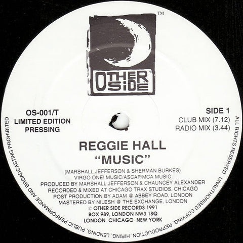 Reggie Hall - Music Vinyl - Vinyl Record