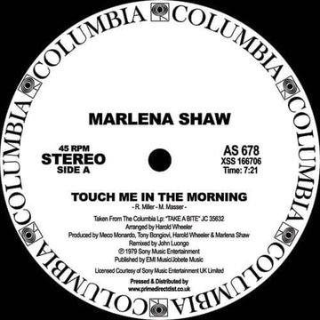 Marlena Shaw - Touch Me In The Morning - Artists Marlena Shaw Genre Disco, Reissue Release Date 1 Jan 2018 Cat No. AS678P Format 12