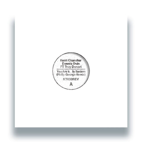 Kerri Chandler & Dennis Quin Featuring Troy Denari - You Are In My System (Philip George Remix) - Vinyl Record