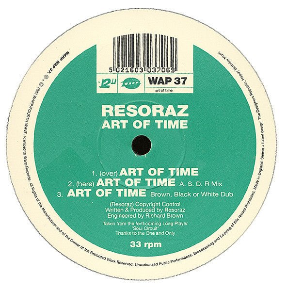 Resoraz - Art Of Time Vinyl