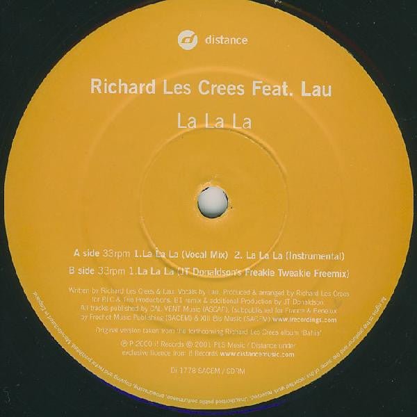 Richard Les Crees Feat. Lau - La La La Vinyl