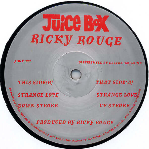 Ricky Rouge - Strange Love Vinyl