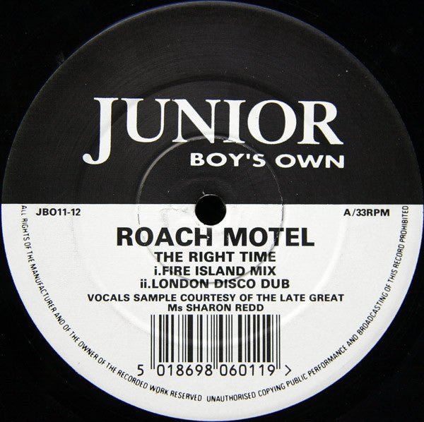 Roach Motel - The Right Time / Movin' On Vinyl