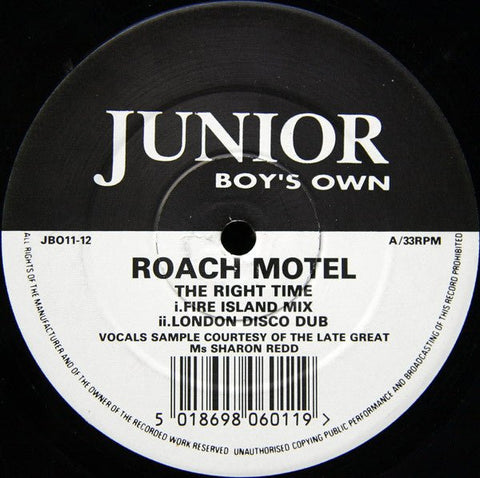 Roach Motel - The Right Time / Movin' On Vinyl - Vinyl Record