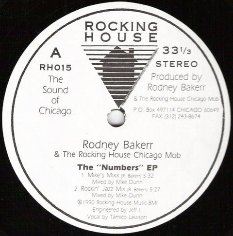 Rodney Bakerr & The Rocking House Chicago Mob - The "Numbers" EP Vinyl - Vinyl Record