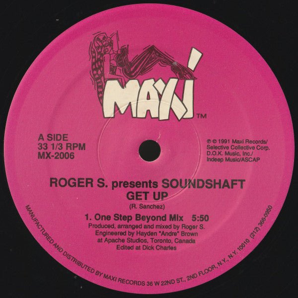 Roger Sanchez Presents Soundshaft - Get Up Vinyl
