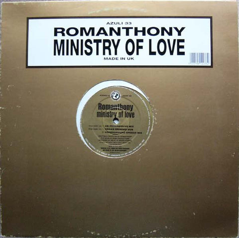 Romanthony - Ministry Of Love Vinyl - Vinyl Record