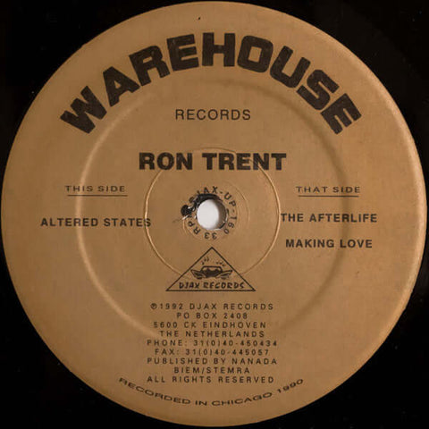 Ron Trent - Altered States / Altered States (The Remixes) Vinyl - Vinyl Record