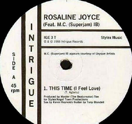 Rosaline Joyce - This Time (I Feel Love) Vinyl