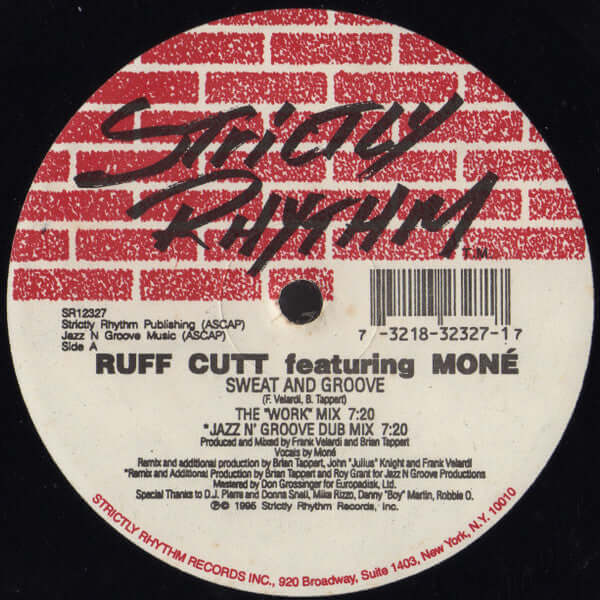 Ruff Cutt Featuring Moné - Sweat And Groove Vinyl
