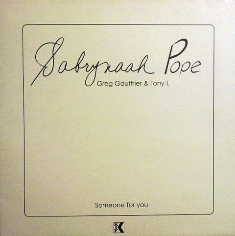 Sabrynaah Pope - Someone For You Vinyl - Vinyl Record