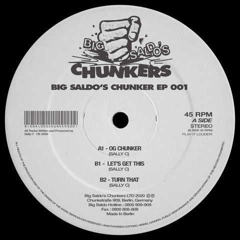 Sally C - Big Saldo's Chunker 001 Vinyl - Vinyl Record