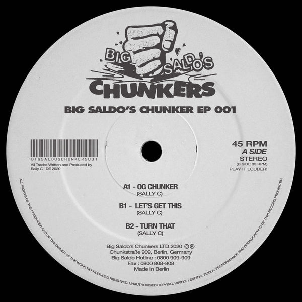 Sally C - Big Saldo's Chunker 001 Vinyl