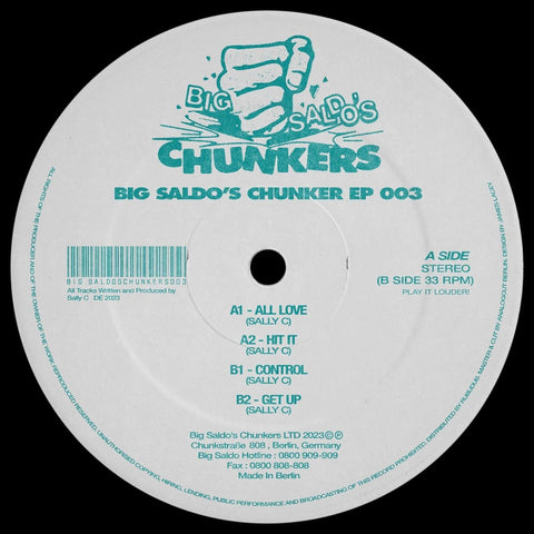 Sally C - Big Saldo's Chunker 003 Vinyl - Vinyl Record