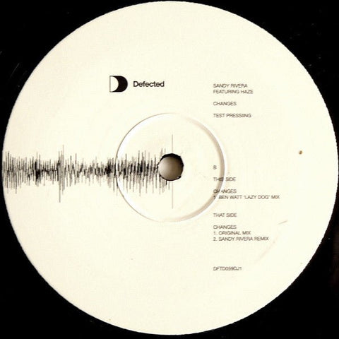Sandy Rivera Featuring Haze - Changes Vinyl - Vinyl Record