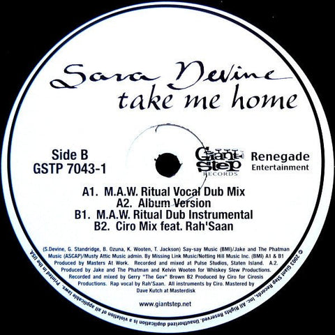 Sara Devine - Take Me Home Vinyl - Vinyl Record