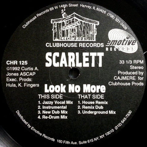 Scarlett - Look No More Vinyl - Vinyl Record