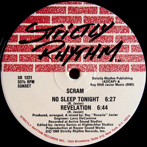 Scram - No Sleep Tonight / Revelation Vinyl