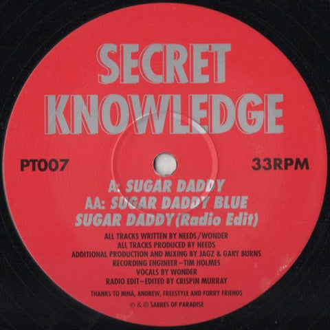Secret Knowledge - Sugar Daddy Vinyl - Vinyl Record