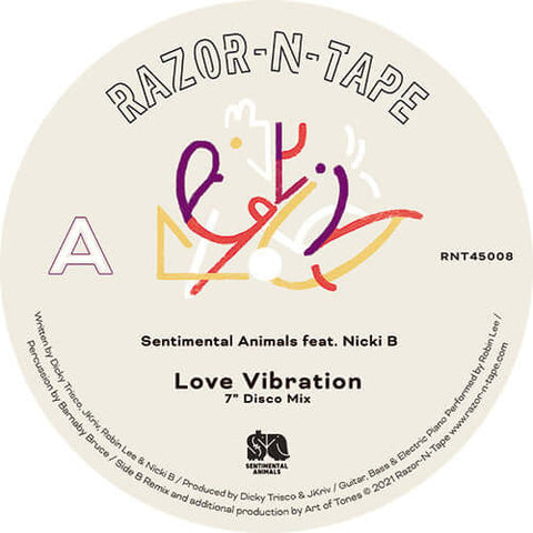 Sentimental Animals Featuring Nicki B - Love Vibration Vinyl - Vinyl Record