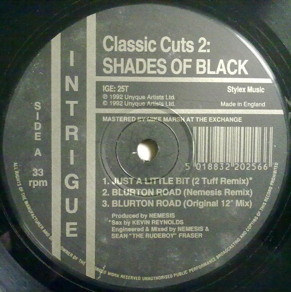 Shades Of Black - Classic Cuts 2 Vinyl
