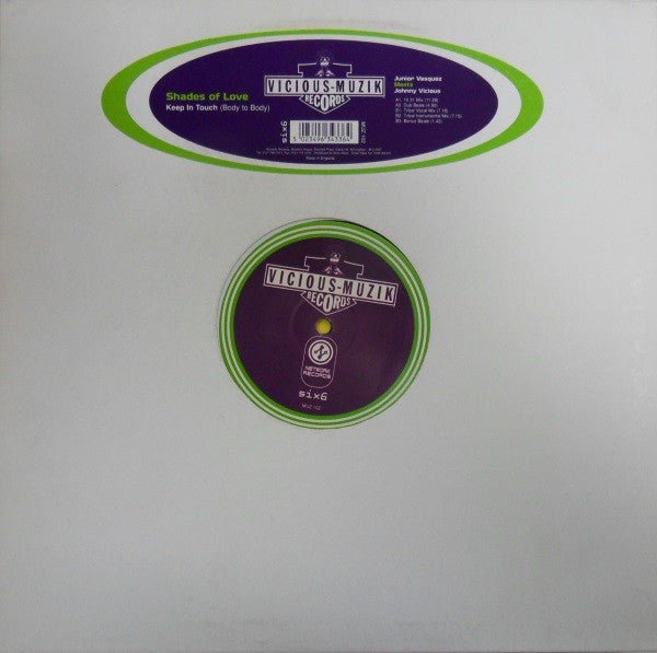 Shades Of Love - Keep In Touch (Body To Body) Vinyl