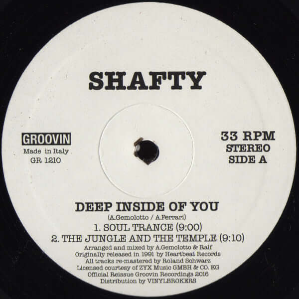 Shafty - Deep Inside Of You Vinyl