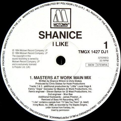 Shanice - I Like Vinyl - Vinyl Record