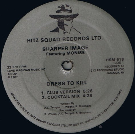 Sharper Image Featuring Monise - Dress To Kill Vinyl
