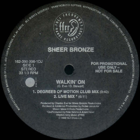 Sheer Bronze - Walkin' On Vinyl - Vinyl Record