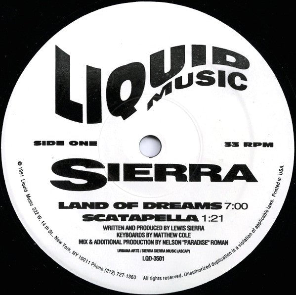 Sierra - Land Of Dreams Vinyl