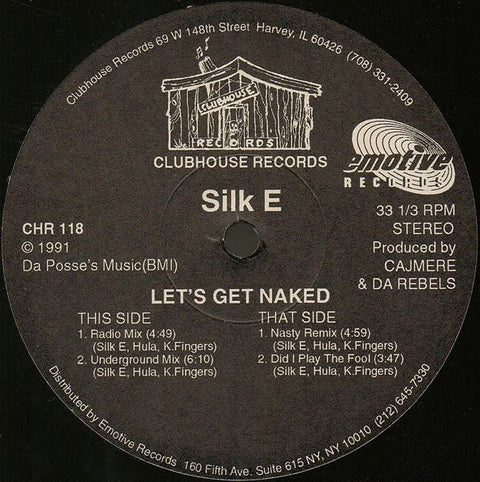 Silk E - Let's Get Naked Vinyl - Vinyl Record