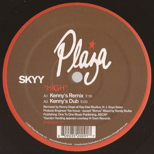Skyy - High (Kenny Dope Remixes) Vinyl