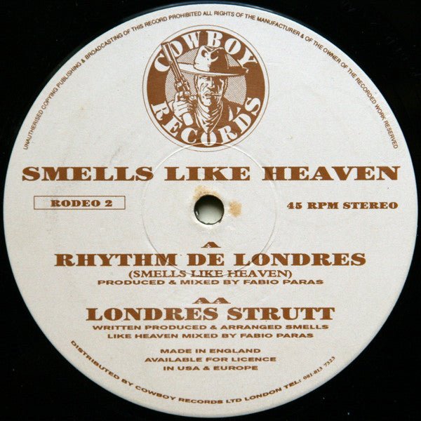 Smells Like Heaven - Rhythm De Londres (Smells Like Heaven) Vinyl