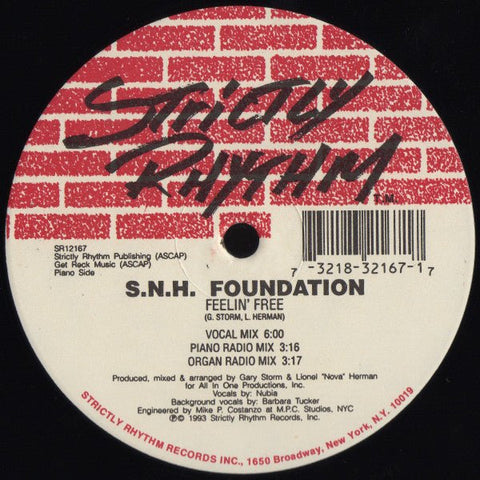 S.N.H. Foundation - Feelin' Free Vinyl - Vinyl Record