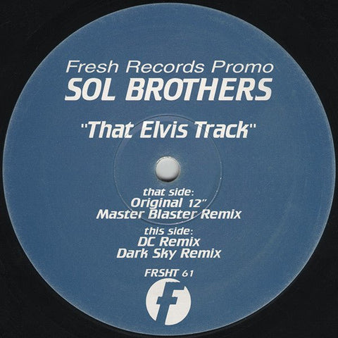 Sol Brothers - That Elvis Track Vinyl - Vinyl Record
