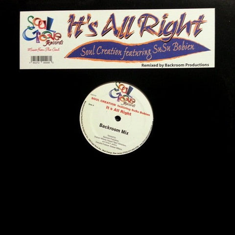 Soul Creation Featuring Su Su Bobien - It's All Right Vinyl - Vinyl Record