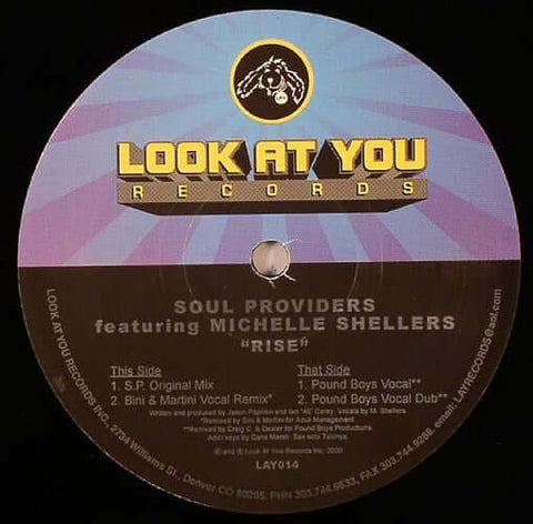Soul Providers featuring Michelle Shellers - Rise Vinyl - Vinyl Record