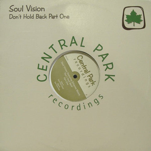 Soul Vision - Don't Hold Back (Part One) Vinyl - Vinyl Record