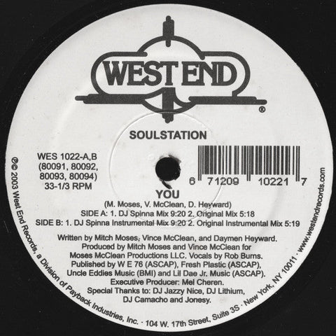 Soulstation - You Vinyl - Vinyl Record