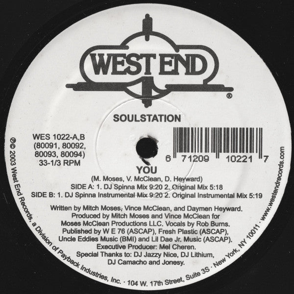 Soulstation - You Vinyl