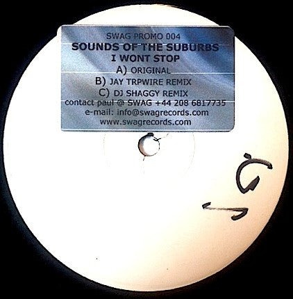 Sounds Of The Suburbs - I Won't Stop Vinyl