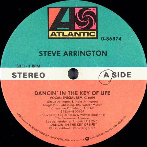 Steve Arrington - Dancin' In The Key Of Life Vinyl - Vinyl Record