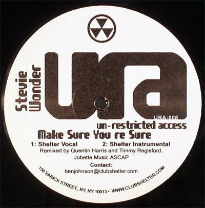 Stevie Wonder - Make Sure You're Sure Vinyl