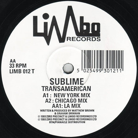 Sublime - Transamerican Vinyl - Vinyl Record