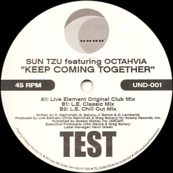 Sun Tzu Featuring Octahvia - Keep Coming Together Vinyl