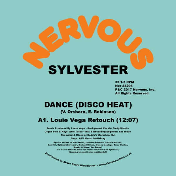 Sylvester - Dance (Disco Heat) - Louie Vega Remixes Vinyl