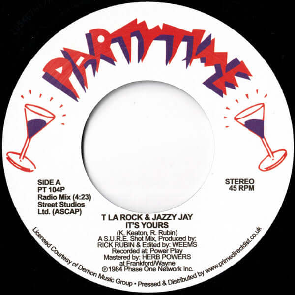 T LA Rock & Jazzy Jay - It’s Yours Vinyl