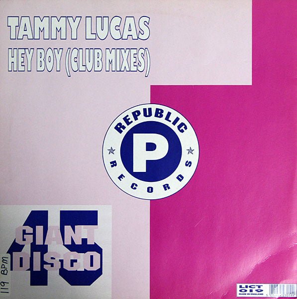 Tammy Lucas - Hey Boy Vinyl