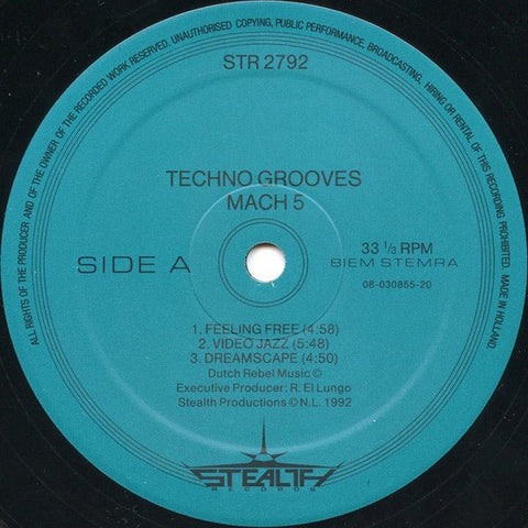 Techno Grooves - Mach 5 Vinyl - Vinyl Record